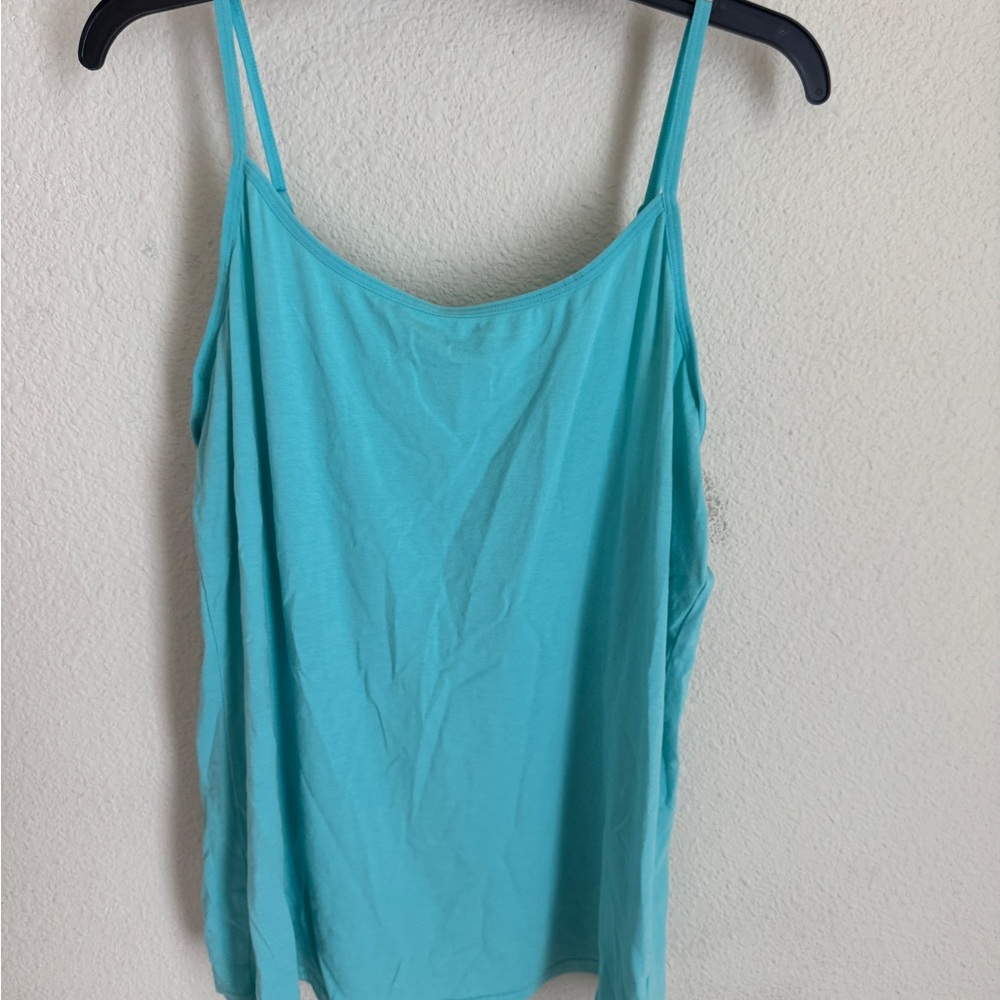 Aveto Blue Sleeveless Relaxed Camisole